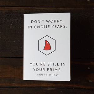 Happy Birthday Card - Nerdy Gnomes